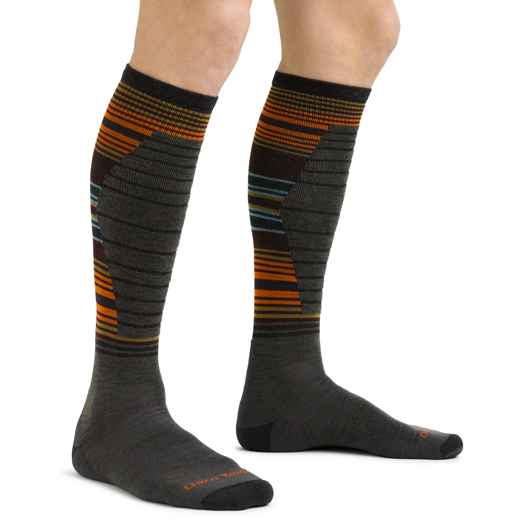 Men's Backwoods Snowboard and Ski Socks in Forest on foot