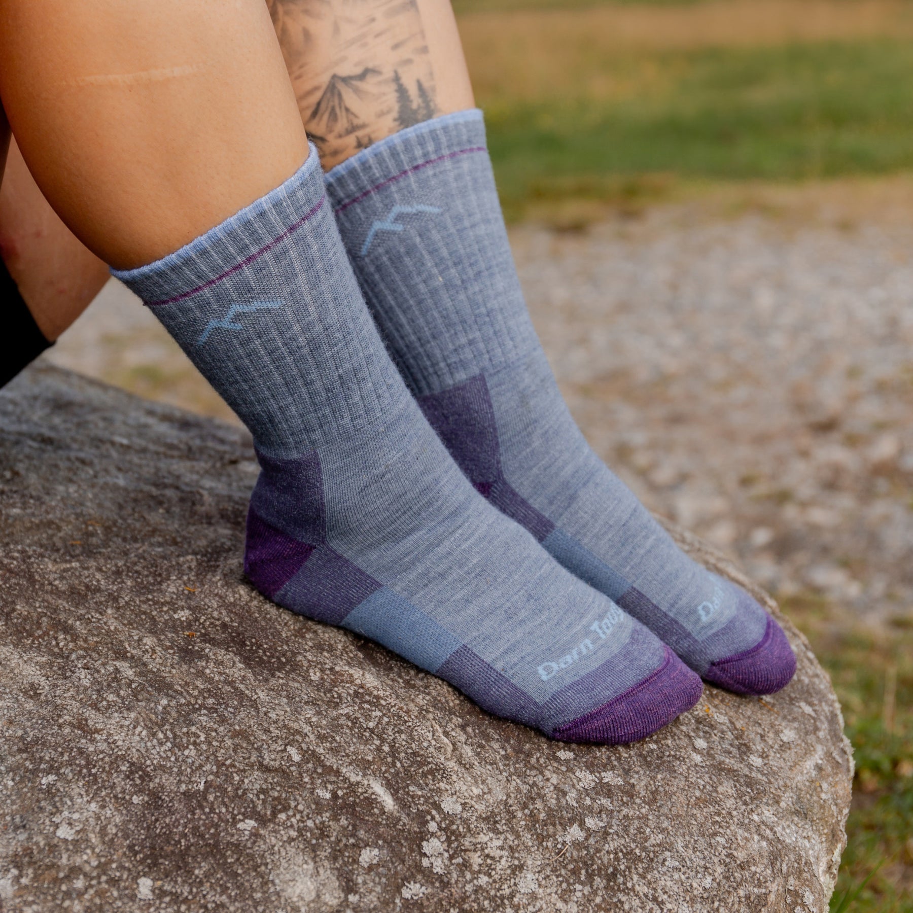 Darn Tough Women's Hiker Micro Crew Midweight Hiking Socks - Merino Wool Performance Socks