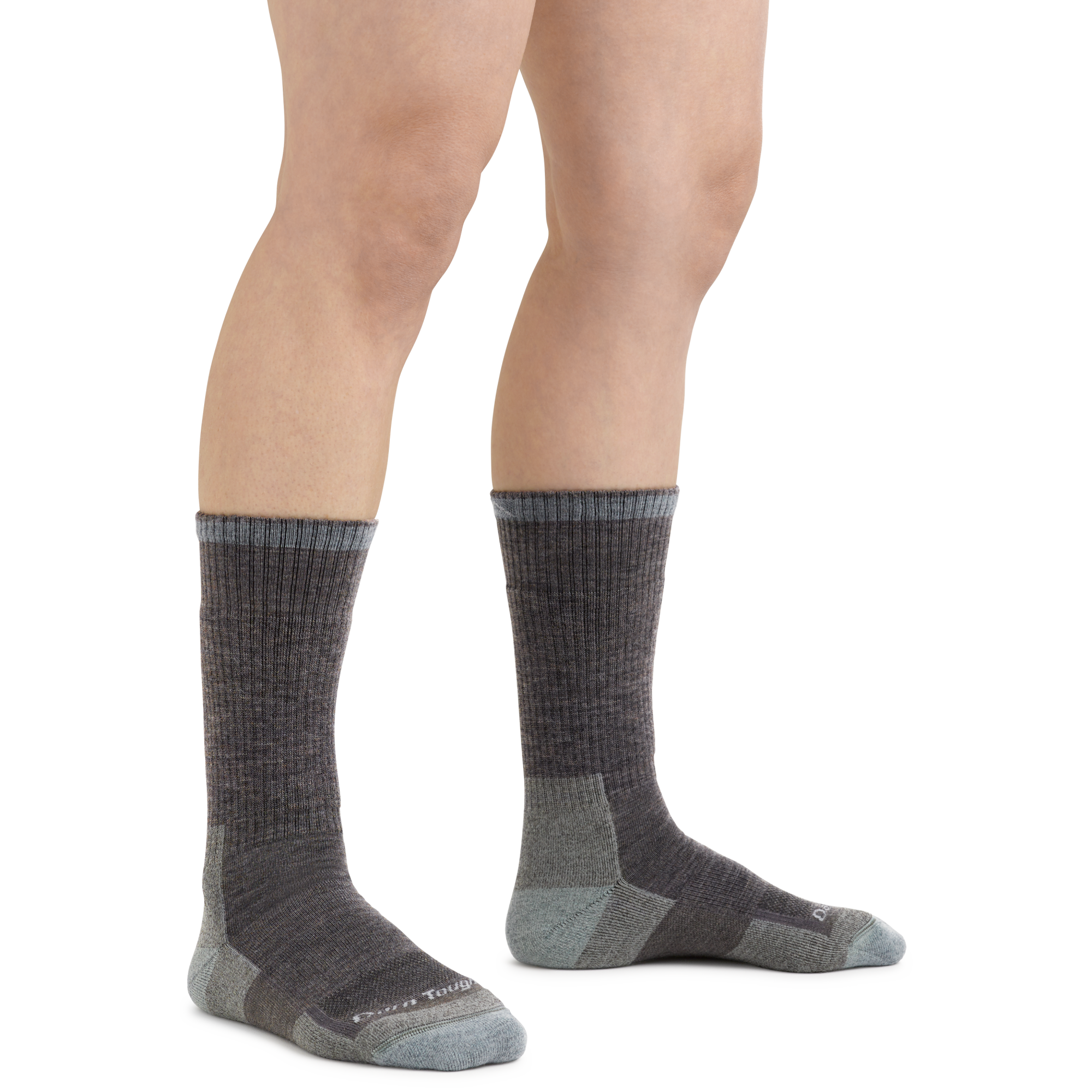 Women's RTR Boot Work Socks in Shale Gray on foot