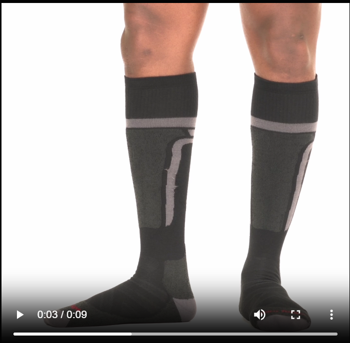 Men's Edge Over-the-Calf Midweight Ski & Snowboard Socks